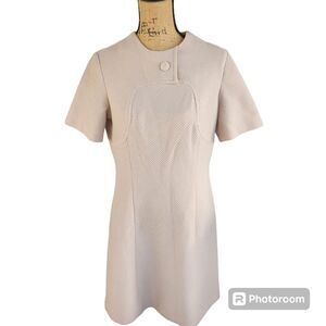 Marta'D  Shift Dress Womens SZ Medium Vintage 60's Polished Simple Textured Bold